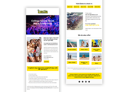 Travel Email Template for inertia