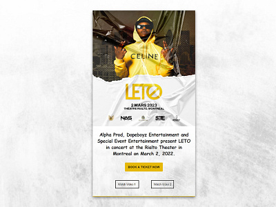 Music Event Email Template for Ticket Booking design email email design email template html email newsletter newsletter template responsive email template