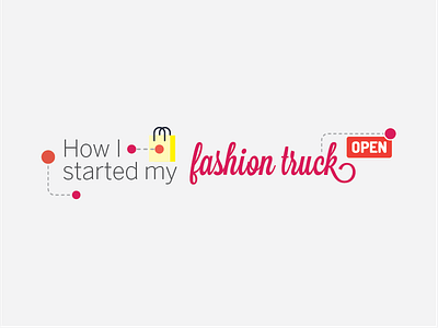 Fashion Truck Type fashion icons illustration shopping type typography