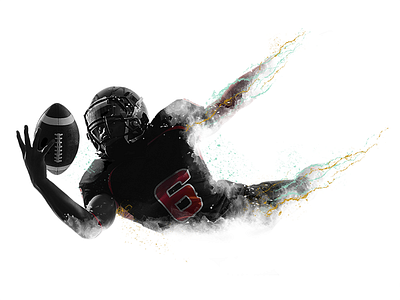 Football Player football nfl paint photo play print