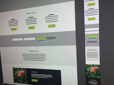 Plant website wireframes