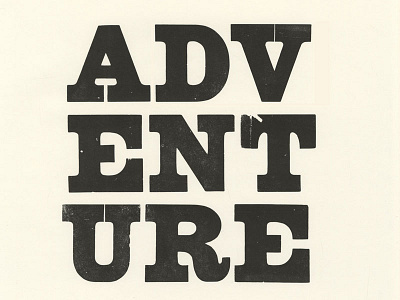 Adventure Field Guides Letterpress adventure brand letterpress logo