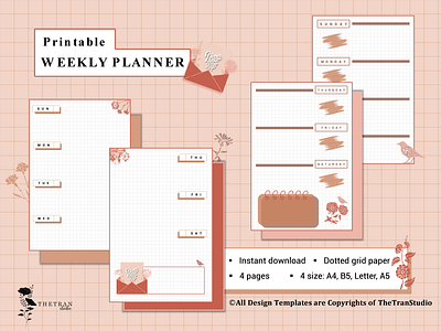 Vintage Weekly Planner