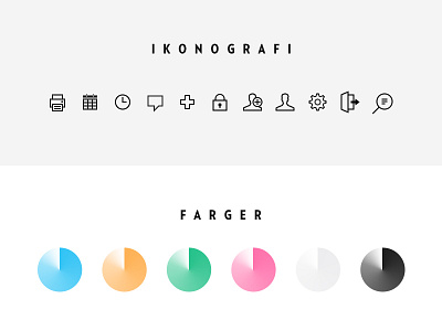 Icons & Colors black colours icon illustrator photoshop verlag white