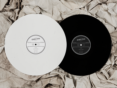 Humming People vinyls cover reverse typography vinyl