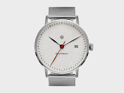 Brathwait watch crown markers typography vinter watch