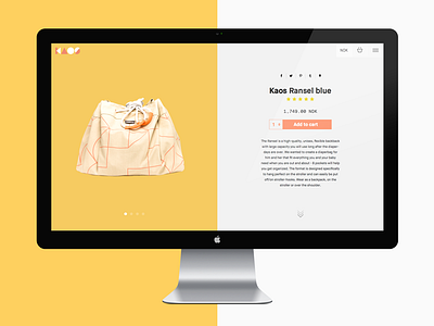 Kaos Shopify Product Page design ecommerce minimal product shopify sketch