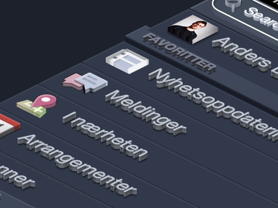 Isometric iPhone + Facebook app facebook iphone isometric