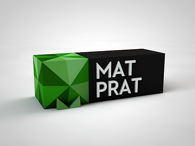 Matprat 3D 3d c4d colors green logo neutraface
