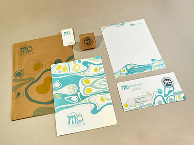 MO - Mónica Reyes brand brand identity branding branding design bubble marble marble texture marbling stationery suminagashi texture