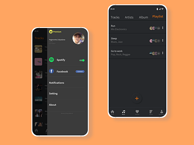 Simple Music Player with Neumorphism (Mockup #1)