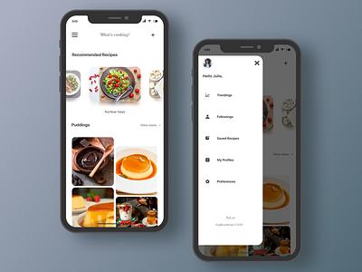 Eat.co | Recipe Sharing Mobile Application android android app android app design avatar branding icon iphone iphonex mobile mobile app mobile design typography ui uiux ux vector