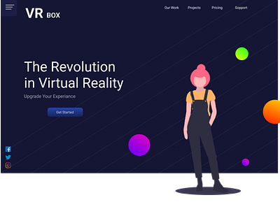 VR app design graphic design illustration illustrator ui ux vector web website