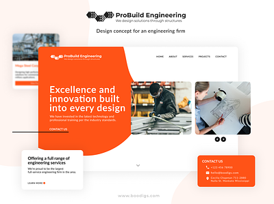 ProBuild Engineering design figma web design webdesign website website concept website design websites wordpress