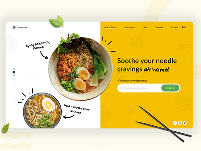 Online Food Delivery Concept