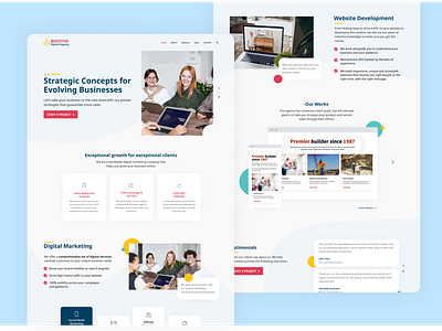Digital Marketing Agency Website Concept