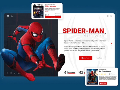 Spider-Man Website Concept