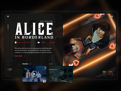 Alice in Borderland Website Concept