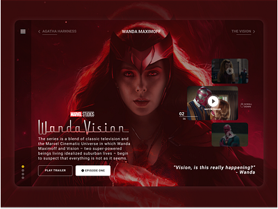 WandaVision Website Concept