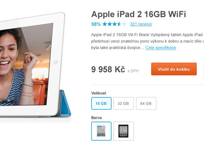 Simple Product Detail add to cart button cart clean ipad orange product detail rating simple stars