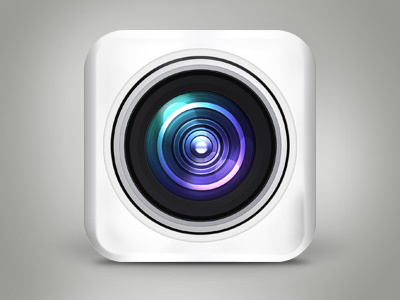 Camera icon camera icon ios lens white