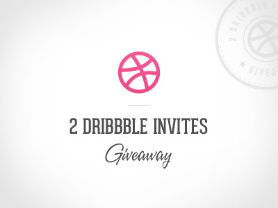 2 Dribbble Invites Giveaway!!!