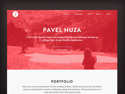 New portfolio is coming brandon grotesque clean gray meta serif pavelhuza.com portfolio simple white