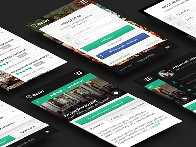 Mobile site - final deliverable black clean gray green hamburger image menu mobile navigation responsive simple