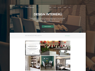 Interior design site brown clean design full width image green grid interior simple