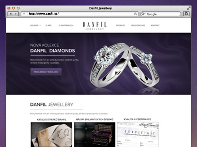 Danfil Homepage black clean ff tisa jewellery luxury proxima nova purple white