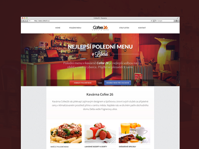 Cofee 26 website background image clean coffee gray lato orange red simple source sans pro