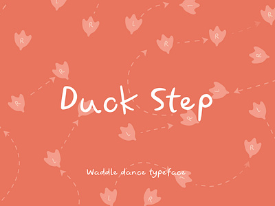 duck step handwritten font