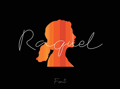 Raquel Font branding character design elegant font faminine graphic illustration
