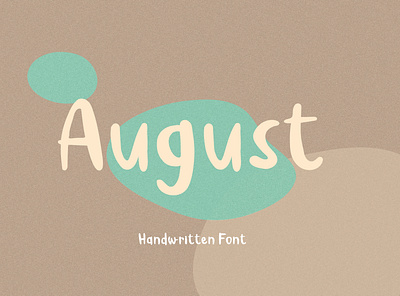 August Handwritten Font branding design fonts graphic handwritten lifestyle modern style natural stroke typeface