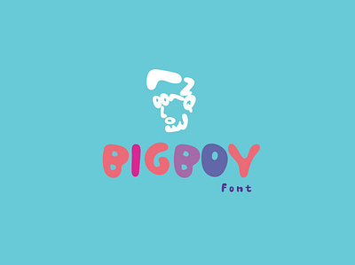 Bigboy Font branding character chunky cute font design font fresh fun graphic illustration kids