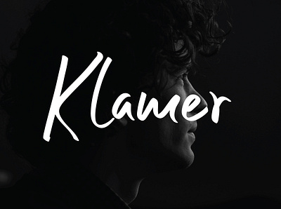 Klamer Font branding character design font graphic handwrittenfont logo script typeface