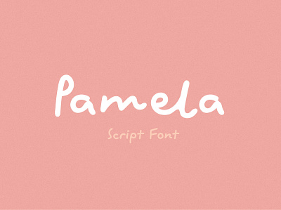 Pamela font character cute font font fun graphic typeface