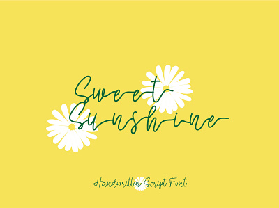 Sweet Sunshine Font branding character font fresh graphic smooth typeface