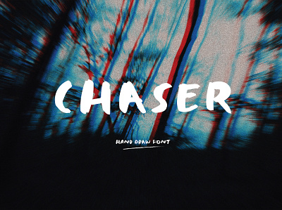 chaser hand draw font branding design font fun graphic typeface