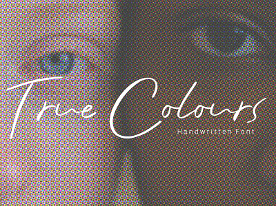 True Colours Font branding design elegant font font graphic logo