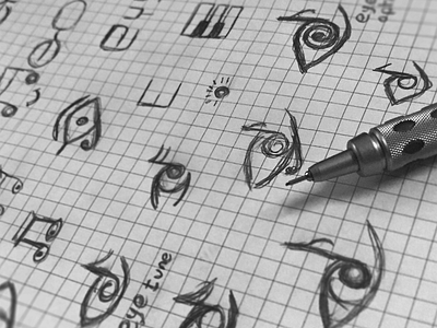 Eye Tune _ Sketch logo sketch