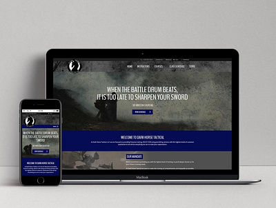 Dark Horse Tactical Website ui web design website