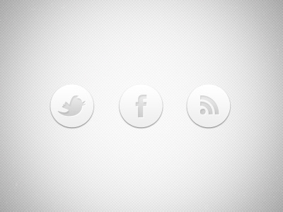 Icons facebook grey icons monotone rss social twitter