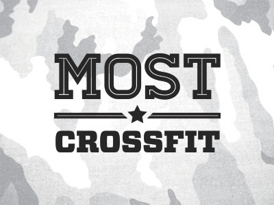 Logo Idea army brand crossfit fitness gym logo military star type typography