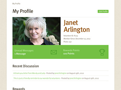 User Profile Page