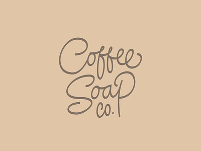 Coffee Soap Co. Custom Lettering Logo