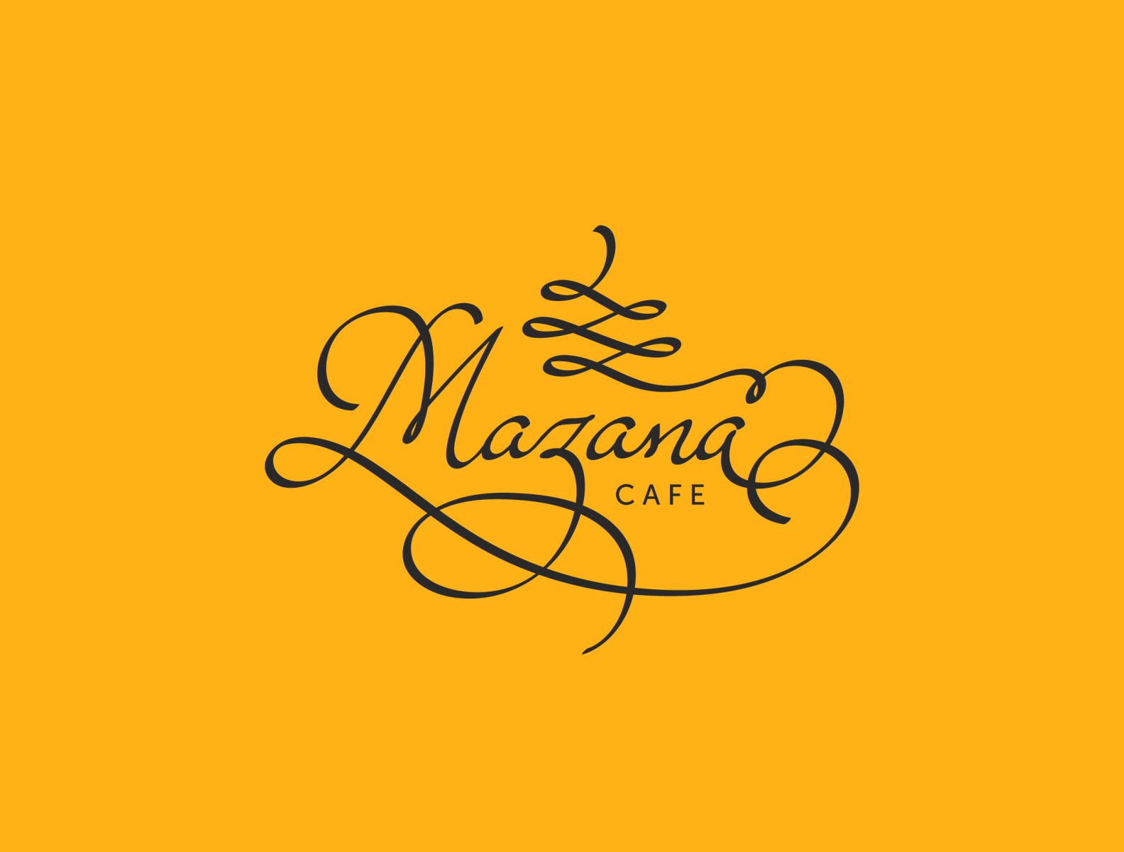 Mazana Custom Lettering Logo by Vikki on Dribbble