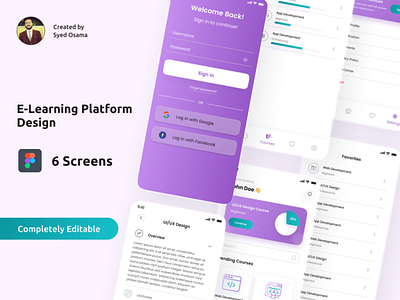 E-Learning App UI Kit