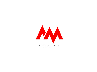 Nuomodel design illustration logo minimal