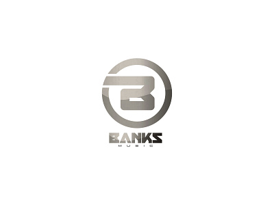 Bankz Music design icon illustration logo minimal typography